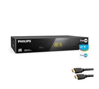 Récepteur TV Satellite HD - PHILIPS - DSR3031F - Carte FRANSAT PC7 - Câble HDMI 2m - 12V