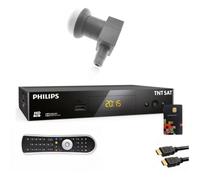 Récepteur TV Satellite HD - PHILIPS - DSR3231T - Compatible MPEG-4 - HDMI - Noir