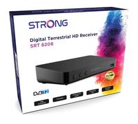 STRONG - Décodeur TNT Full HD - SRT8208 - Fonction Enregistreur - Compatible Normes HEVC265 & Dolby Digital Plus - Port HDMI, Péritel, USB - Guide Electronique des Programmes - Noir