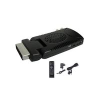 Récepteur TV Terrestre DVB-T2 H.265 1080P HD TDT Europe avec Décodeur EPG et Péritel pour L'Italie, la France et la Pologne (Prise Européenne)