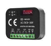 Récepteur Universel De Commutateur De Télécommande Pour Contrôle De Porte,2 Canaux,300-868mhz,433mhz,Rx,Zagreb Ti,Ac,Dc,9-30v,12v,24v,433.92 Mhz - Type Black