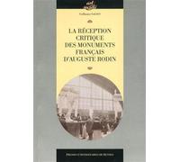 Reception critique des monuments francais d auguste rodin - Pur - Presses Universitaires Rennes - broché - Essai