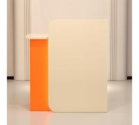 Reception Desk Negotiation Table Computer Cabinet with Cable Management Welcome Table for Stores Lobbies Lounges Bars & Reception Areas Abricot Orange Color