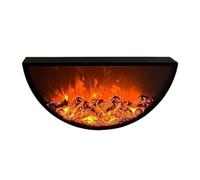 Recessed Electric Fireplace, Wall Mounted Semi Circular Decorative, Adjustable Flames 3D Fake Fire(70)