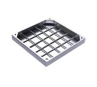 Recessed Manhole Cover and Frame, Stainless Steel Inspection Chamber Cover Square Embedded Manhole Lid Invisible for Garden School Courtyards Patios Garden Driveways and Block Paving(800x800mm/31.5X