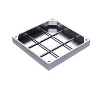 Recessed Manhole Cover and Frame, Stainless Steel Inspection Chamber Cover Square Embedded Manhole Lid Invisible for Garden School Courtyards Patios Garden Driveways and Block Paving(500x500mm/19.7X