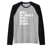 Recette Amusante de liste d'ingrédients bulgogi de la Nourriture coréenne Manche Raglan