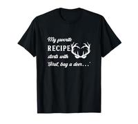 Recette de Chasse Humour Hunter Deer Season Cook Outdoor Chef T-Shirt