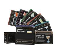 Recette de cocktail - Carte flash pour boissons mixtes, instructions étape par étape avec guide facile à suivre, cartes flash, cartes de concoction de barman avec liste d'ingrédients, carte de