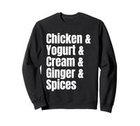 Recette de liste d'ingrédients Tikka Masala de Poulet Indien Sweatshirt