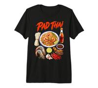 Recette de Pad Thaï aux Crevettes et Nouilles Épicées T-Shirt Haut de Gamme