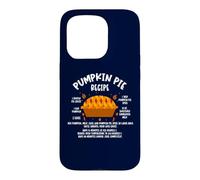 Recette de Tarte à la Citrouille - Costume d'automne pour Thanksgiving Coque pour iPhone 15 Pro