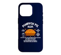 Recette de Tarte à la Citrouille - Costume d'automne pour Thanksgiving Coque pour iPhone 16 Pro