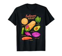 Recette d'enveloppement de saumon pour manger sainement humour T-Shirt