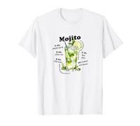 Recette Mojito Cocktail Rafraîchissant Été Citron Vert, Feuilles de Menthe T-Shirt