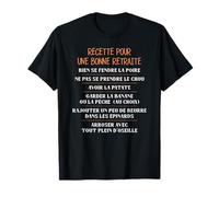 Recette pour une bonne retraite Humour Retraite T-Shirt