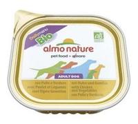 Almo Nature - Bio Organic - Nourriture Humide pour Chiens avec Poulet et Legumes -Pâté Biologique pour Chiens Adultes: 9 barquettes de 300g