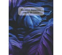 RECETTES DEPENSES CAHIER DE CAISSE: Belle couverture néon / Cahier de Comptabilité Recette Dépense Facile À Remplir pour Auto-Entrepreneur