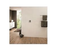 Receveur 90 x 90 VILLEROY ET BOCH Subway Infinity Vi Print à encastrer ceramique carré lodge beige-effect