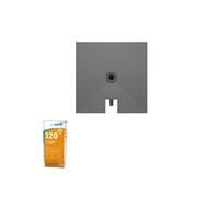 Receveur à carreler 100 x 100 cm WEDI Fundo Plano, bonde intégrée + Colle Wedi 320