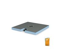 Receveur à carreler 120 X 120 WEDI Fundo Plano carré + bonde intégrée + Wedi 320