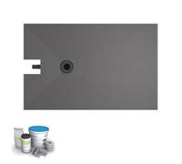Receveur à carreler 140 x 90 cm WEDI Fundo Plano, bonde intégrée + kit d'étanchéité