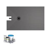 Receveur à carreler 140 x 90 cm WEDI Fundo Plano, bonde intégrée + kit d'étanchéité