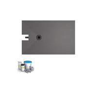 Receveur à carreler 140 x 90 cm WEDI Fundo Plano, bonde intégrée + kit d'étanchéité