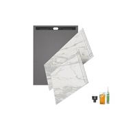 Receveur à carreler 180 x 90 WEDI Fundo Riolito Neo + revêtement Top marble white + colle + écoulement vertical + kit étancheité