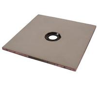 Receveur à carreler 900x900x40cm PANODUR CLASSIC trou central - LAZER - 340100