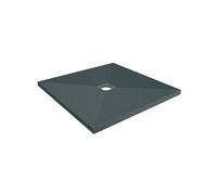 Receveur à carreler 900x900x40mm PANODUR CLASSIC trou central - LAZER - 340100
