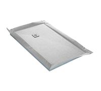 Receveur à carreler - FLATBOARD - 100 x 150 cm - 4 pentes - natte étanche - siphon ultra plat excentré