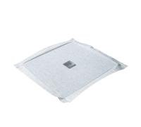 Receveur à carreler MARMOX avec rehausse intégrée et grille carrée centrée