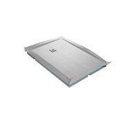 Receveur à carreler MARMOX avec rehausse intégrée et grille carrée excentrée