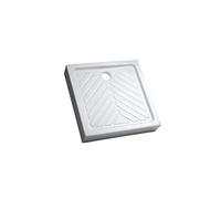 Receveur à poser carré, surélevé, extra-plat PRIMA 2 80x80 cm Céramique Blanc 00716100000