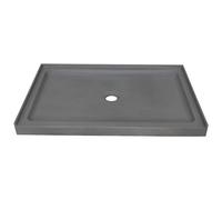 Receveur à poser en béton - L121,5 x l81,5 x H9,5 cm - RIAZOS