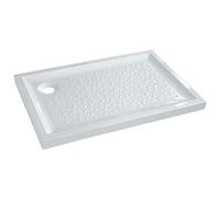 Geberit Receveur céramique Bastia 120x80 cm extra-plat à poser/encastrer Blanc