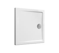 Receveur CASCADE ultra plat à poser ou à encastrer 80 x 80 x 4 cm VITRA 5761L003M0578