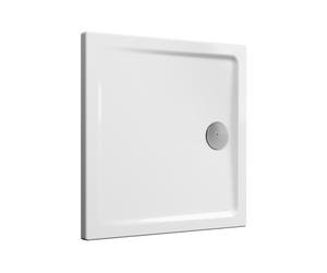 Receveur CASCADE ultra plat à poser ou à encastrer 90 x 90 x 4 cm VITRA 5762L003M0578