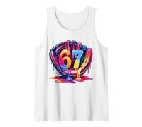 Receveur de Baseball Drip Six Seven 67 à crème glacée Gen Alpha Slang Débardeur