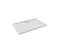 Receveur de douche 120 x 80 Gaspard extra-plat céramique bonde centrée sur la longueur