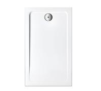 Receveur de douche 160 x 76 cm JACOB DELAFON Flight rectangle blanc avec bonde horizontale chromé