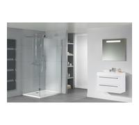RIHO ZÃÂŒrich Receveur de douche rectangulaire, blanc brillant, écoulement 90mm, montage sur sol, D0010, Exécution: 1600x900x45/30mm - D001011005