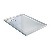 Receveur de douche 70x110x4cm rectangle acrylique avec bordures blanc brillant mod. Flower