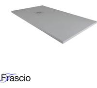 Receveur de douche 90X115 cm Vulcano Line Slim gris foncé Ral 7005 en résine synthétique et poudre de marbre avec écoulement libre - FRASCIO