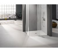 Receveur de Douche 90x90 Kermi POINT Carré avec garniture de vidage centrée BAE90090090XK