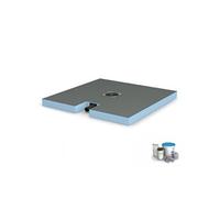 Receveur de douche à carreler 120 X 120 WEDI Fundo Plano + bonde intégrée + kit d'étanchéité