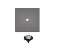 Receveur de douche à carreler 120 x 120 WEDI Fundo Primo carré écoulement centrée + bonde verticale