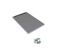 Receveur de douche à carreler 120 x 90 cm WEDI Fundo Riolito Neo + Kit d'étanchéité