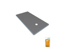 Receveur de douche à carreler 120 x 90 WEDI Fundo Primo rectangle écoulement excentré + colle 320